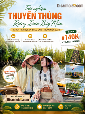 Vé đi thuyền thúng rừng dừa Bảy Mẫu